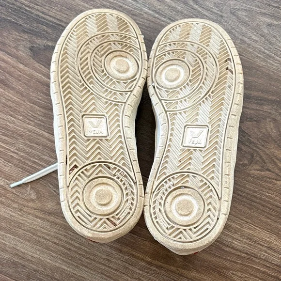 Veja White Sneakers with Black and Red Accents - Picture 3 of 4